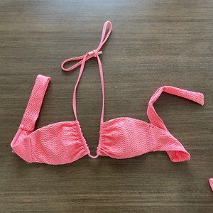 Monday Swimwear Azalea Pink Chevron Bikini Top